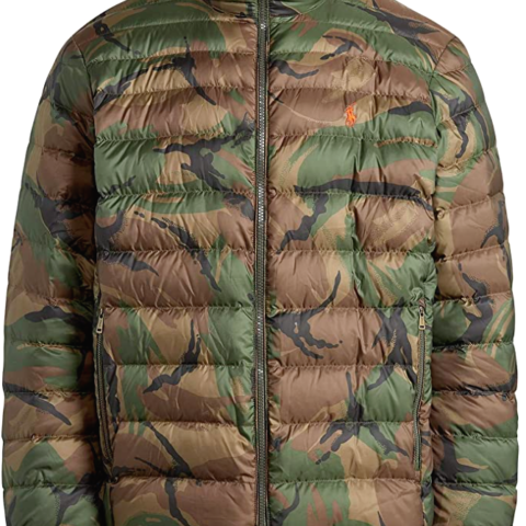 Polo Ralph Lauren British Elmwood Camo Holden Down Packable Puffer Jacket