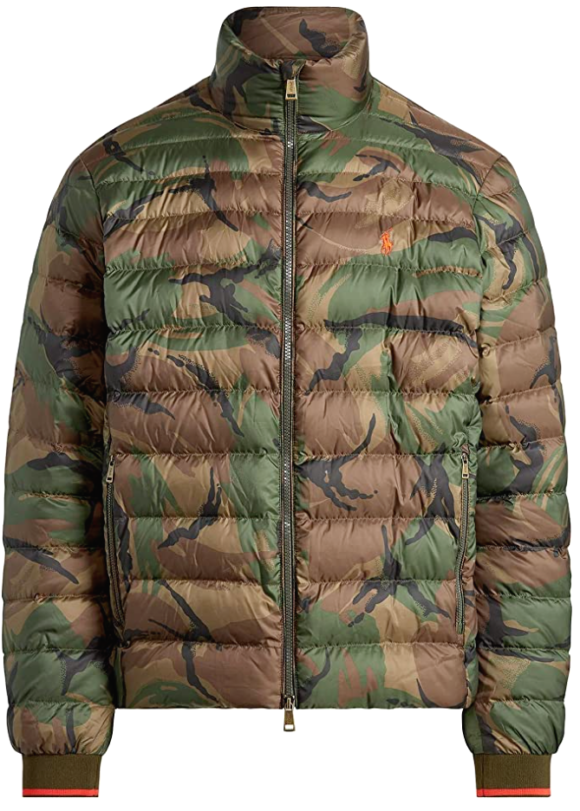 Polo Ralph Lauren British Elmwood Camo Holden Down Packable Puffer Jacket